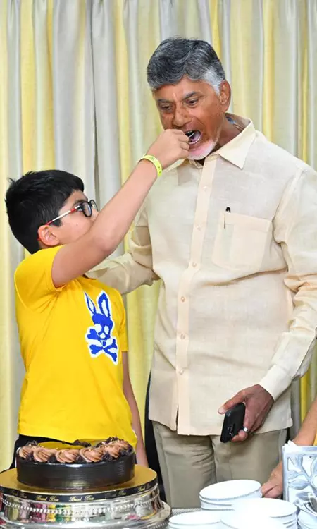 CBN celebrates his victory with family.