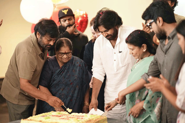 Celebrations At Mega Family Home on Pawan Kalyan Victory Celebrations At Mega Family Home on Pawan Kalyan Victory