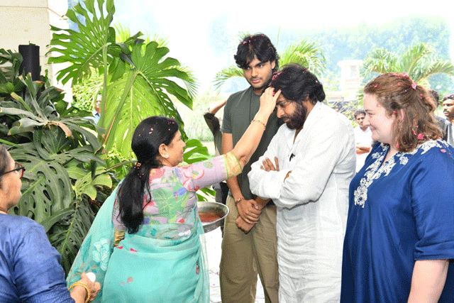 Celebrations At Mega Family Home on Pawan Kalyan Victory Celebrations At Mega Family Home on Pawan Kalyan Victory