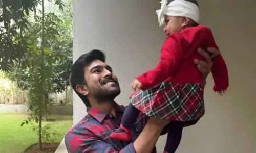 ఫాదర్స్ డే: కూతురి ఫేస్ చూపించిన చరణ్