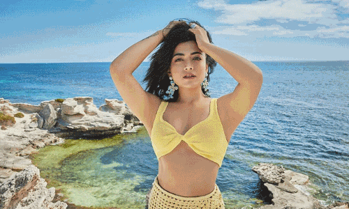 Rashmika Loving The Summer Vibes In Trendy Beach Wear!