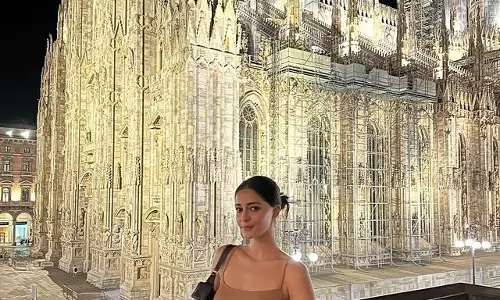 Ananya Pandays Moonlit Elegance in Milan