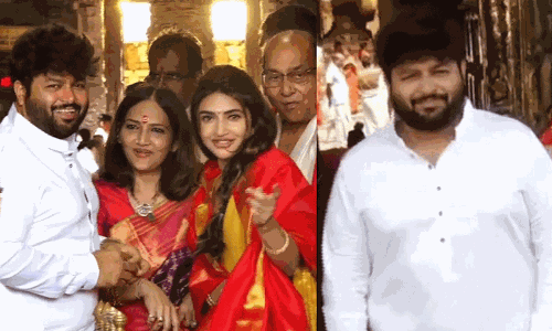 శ్రీవారి స‌న్నిధానంలో స‌ర్ ప్రైజ్ చేసిన‌ థ‌మ‌న్!