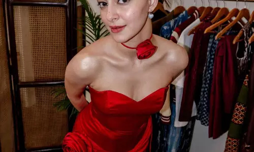 Ananya Panday Vibing In Red