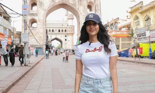 Nabha Natesh explores the city in style