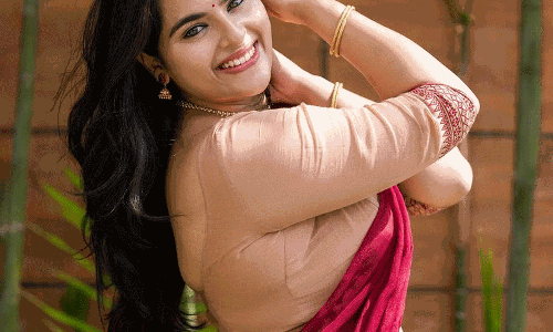 Kavya Kalyan Ram Looks Beautiful In Saree