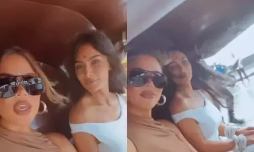 అంబానీ పెళ్లి అతిథులు క‌ర్ధాషియ‌న్ సిస్ ఆటో రైడ్