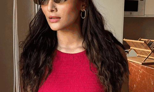 Saiee Manjrekar Looks Extra Cute In Casual Wear