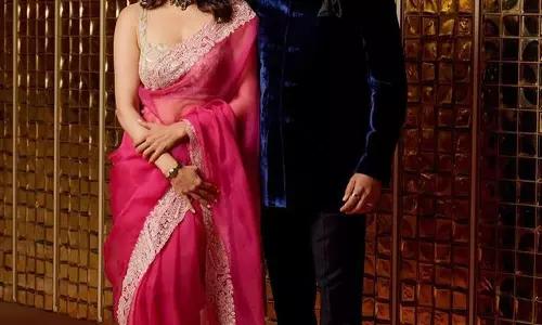 Kajal Aggarwal and Husbands Mesmerizing Attire at Anant-Radhika Ashirwad ceremony