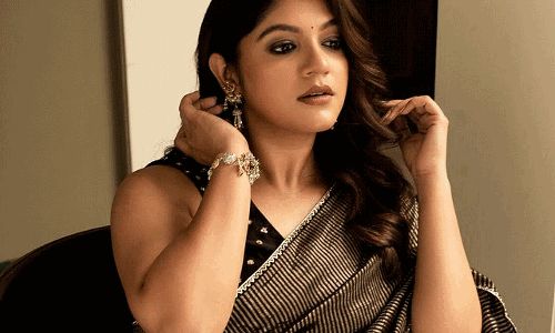 Aparna Balamuralis  Charm in Chocolate Saree