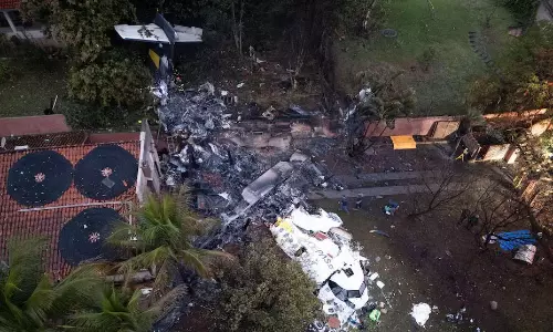 వైరల్  విజువల్స్... బ్రెజిల్  లో కూలిన విమానం.. 61 మంది మృతి!