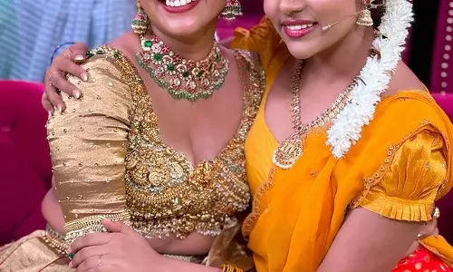 Sravanthi Chokkarapu Poses With Good Friend