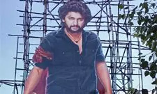 సుద‌ర్శ‌న్ 35MM వద్ద నాని భారీ కటౌట్‌