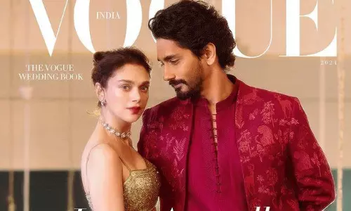 క‌వ‌ర్ పేజీపై కాబోయే జోడీ మెరుపులా!