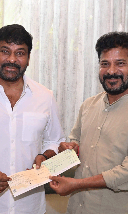 Celebs Handing Over Donations To CM Revanth Reddy
