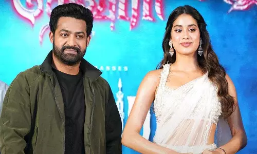 తమిళ యాసలో అద‌ర‌గొట్టిన తార‌క్-జాన్వీ