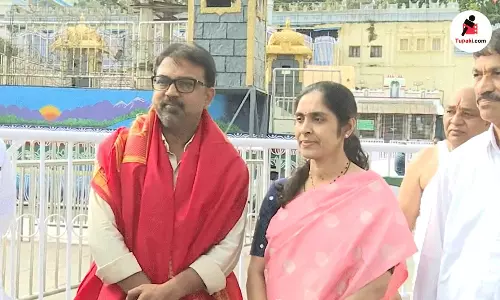 తిరుమలేశుడి సన్నిధిలో దేవర దర్శకుడు..!