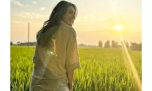 పిక్ టాక్‌ : పొలంలో రకుల్‌ చిల్లింగ్‌ మూడ్‌