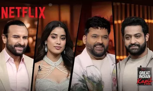 గ్రేట్ ఇండియన్ కపిల్ షోలో దేవర హంగామా..!