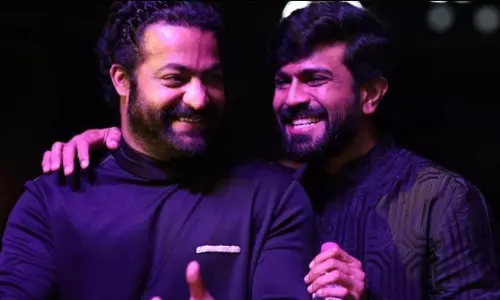 డార్లింగ్ తార‌క్ కోసం చ‌ర‌ణ్ ఇలా వ‌చ్చాడు!