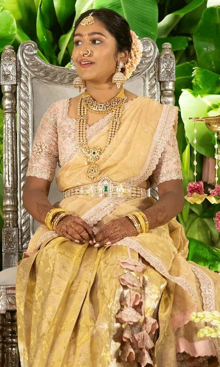 Nandamuri Tarakaratnas Daughter Nishkas Half-Saree Function Goes Viral