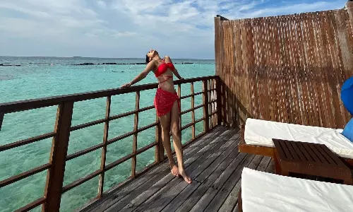 బికినీ లుక్స్ తో మళ్ళీ షాక్ ఇచ్చిన ఎస్తేర్ పాప