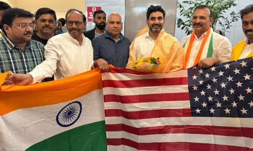 అమెరికాలో నారా లోకేష్ కు అపూర్వ స్వాగతం!