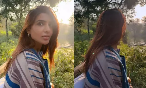 తీరిక స‌మ‌యంలో అడ‌విలో స‌మంత విహారం