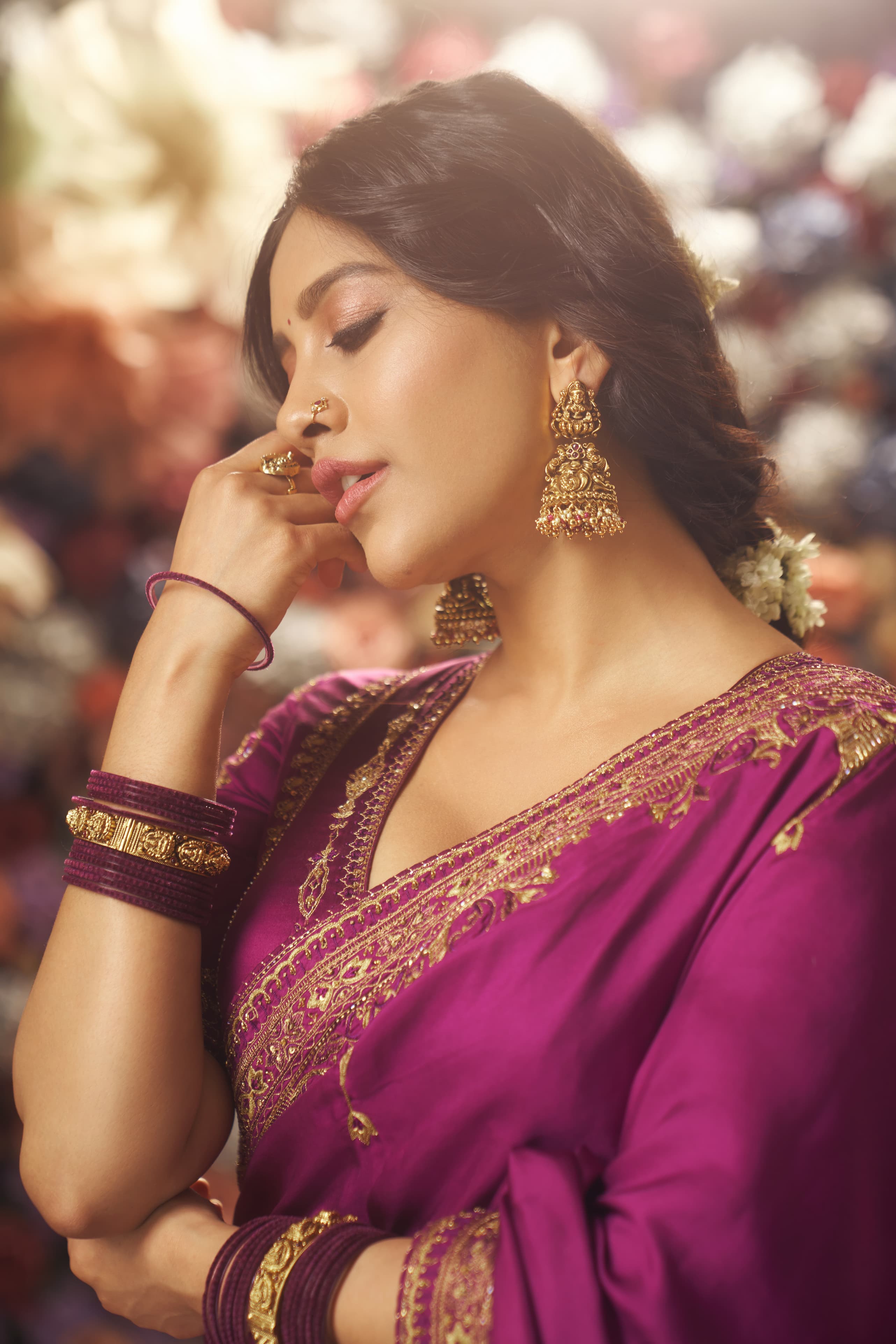 Nabha Natesh looks gorgeous in saree Nabha Natesh looks gorgeous in saree