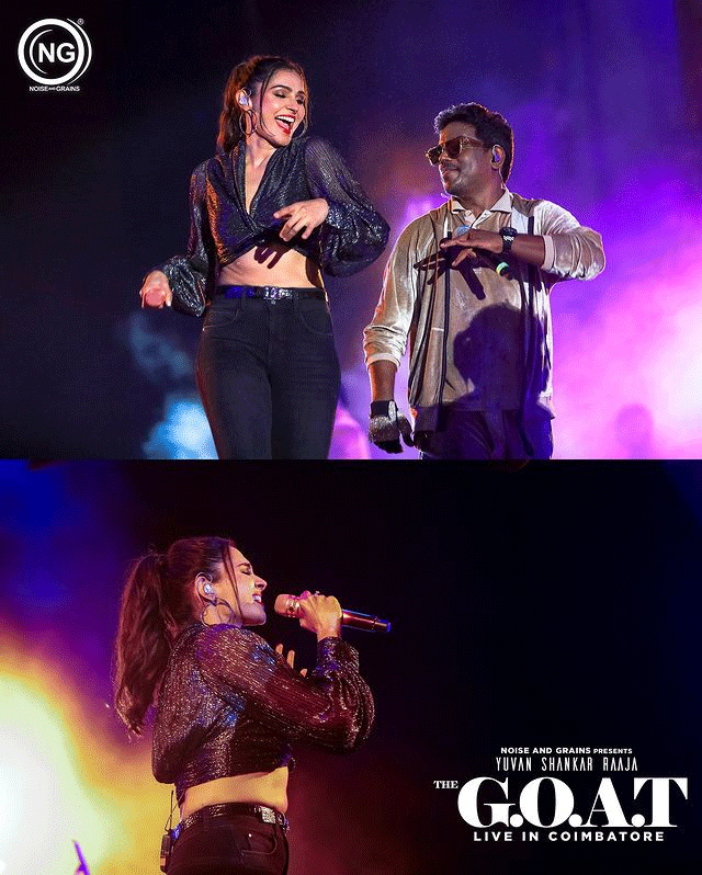 Andrea looks like a rock star in black Andrea looks like a rock star in black