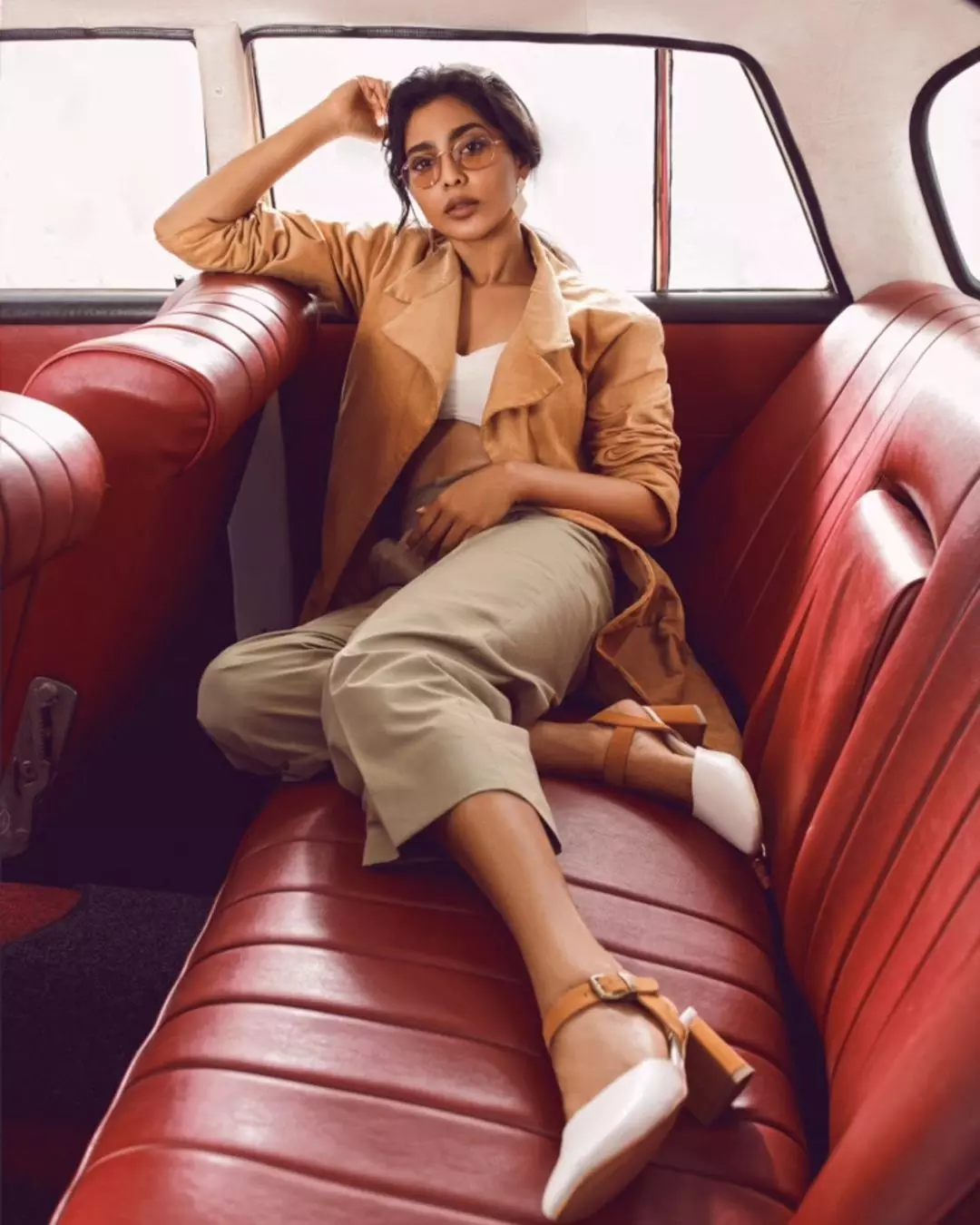 Aishwarya Lekshmi stylish look ever in white Aishwarya Lekshmi stylish look ever in white