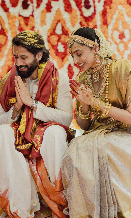 Naga Chaitanya and Sobhita Dhulipala Celebrate Their Marriage in a Grand Telugu Wedding at Annapurna Studios