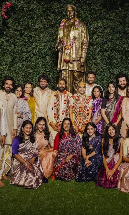The Akkineni Cousins At ChaySo Wedding At Annapurna studios