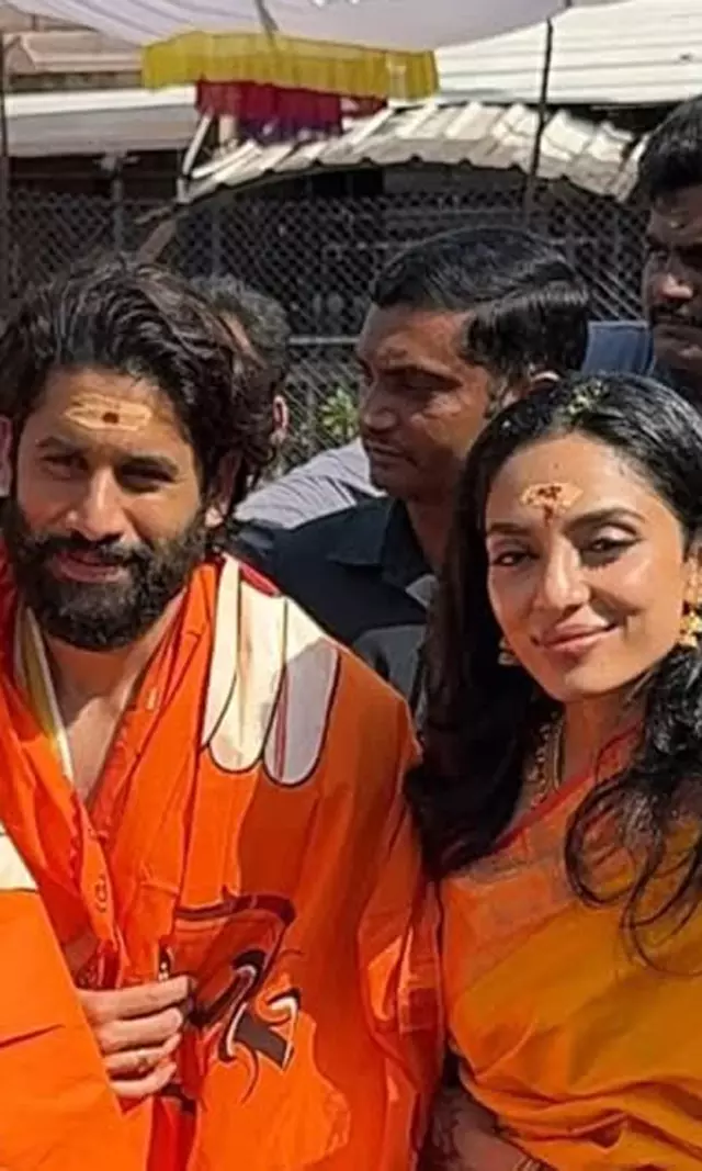 Chay & Sobhita’s First Post-Marriage Appearance at Srisailam Stuns!