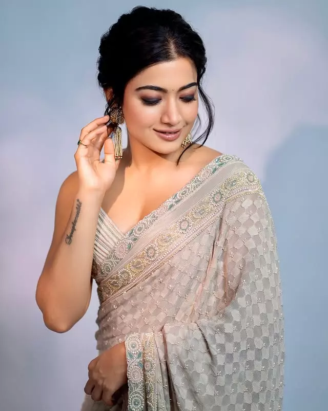 Rashmika Mandanna�s fashion sense shines bright in this dress.
