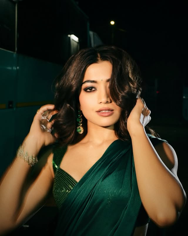 Rashmika Mandanna�s fashion sense shines bright in this dress.