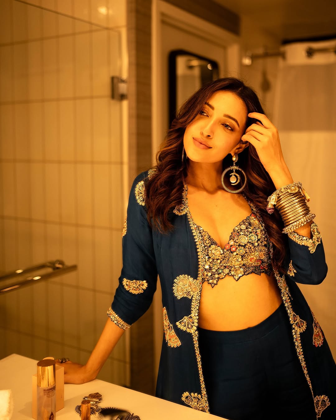 Neha Shetty proves her style is unbeatable in this dress. Neha Shetty proves her style is unbeatable in this dress.