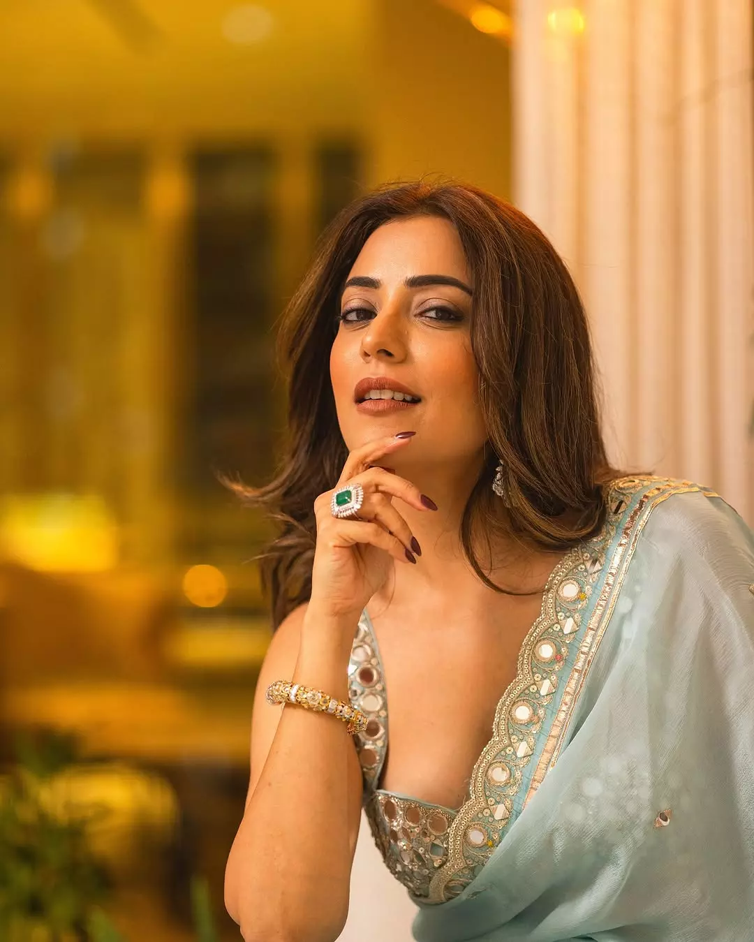 This dress takes Nisha Aggarwals elegance to the next level This dress takes Nisha Aggarwals elegance to the next level