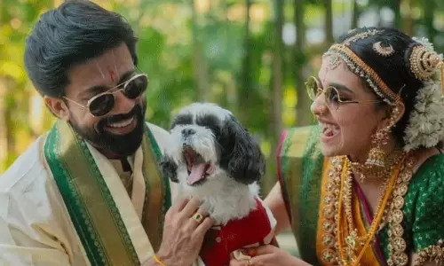 నుదిటిన వైష్ణ‌వ నామంతో కీర్తి సురేష్ భ‌ర్త‌?