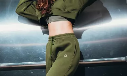 Rhea Chakraborty Rocks in Olive Hoodie Set