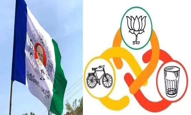 వైసీపీ నుంచి వలసలు.. కూటమిలో కుంపట్లు