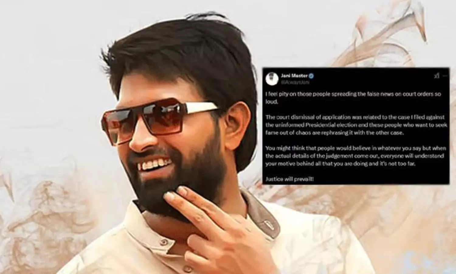 Jani Master Issues Clarity Over Speculations