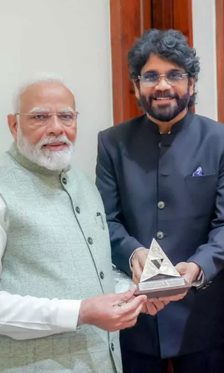 Akkineni Family Meets PM Modi at Parliament House