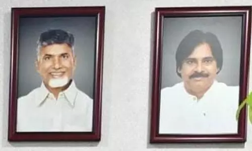 కూట‌మిలో ఫొటోల కుస్తీ.. బాబు సైలెంట్‌.. !