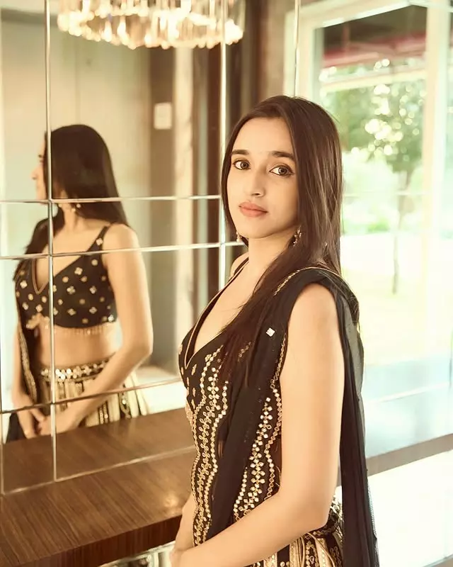 Nuveksha Turns Heads in a Stunning Black Lehenga