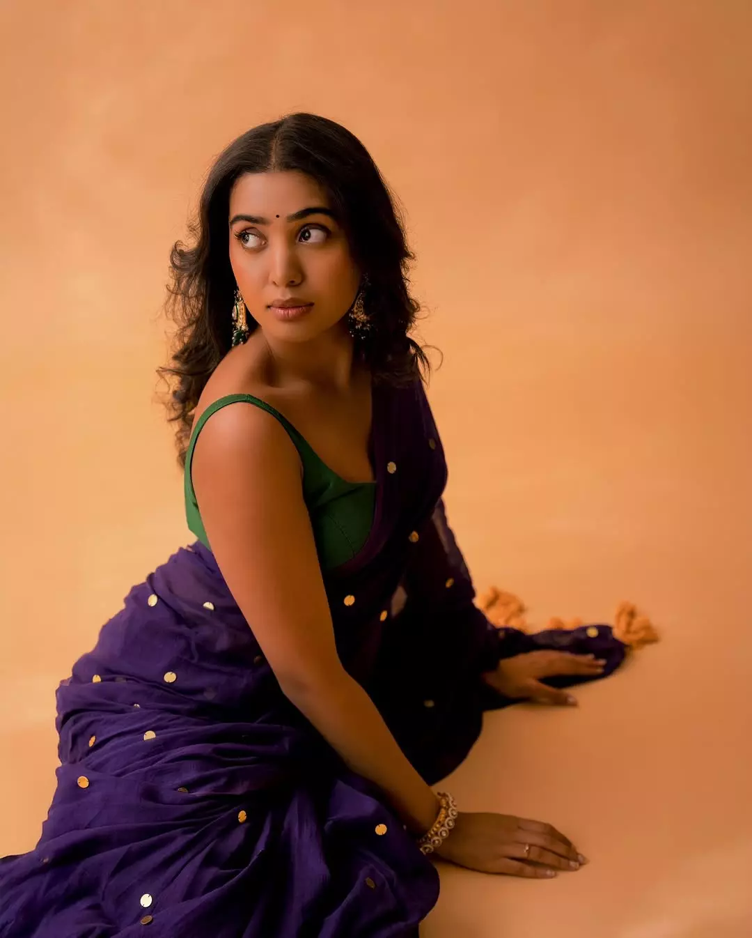 Shivathmika Rajashekar Radiates Grace in a Gorgeous Purple Saree Shivathmika Rajashekar Radiates Grace in a Gorgeous Purple Saree