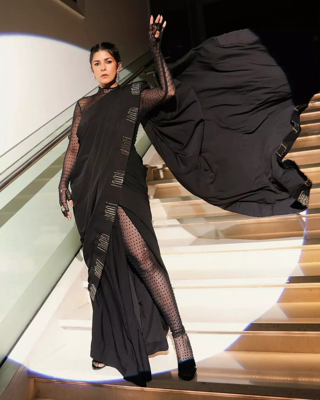 Nimrat Kaur shines in a black dress at IIFA night