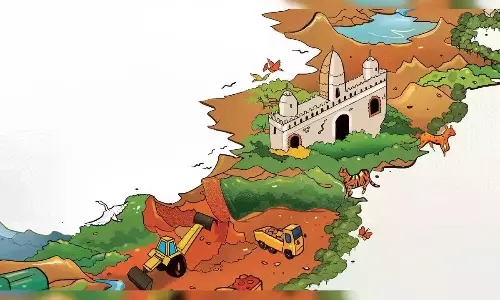 గ్రేట్  వాల్... మహాత్మగాంధీ జన్మస్థలానికి, సమాధికి మధ్య  గోడ నిర్మాణం!