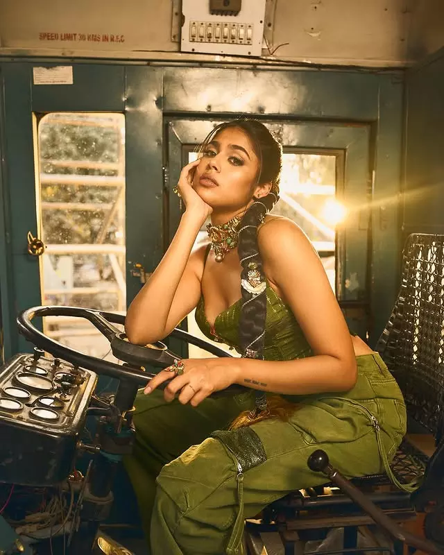 Faria Abdullah turns a bus into a runway with her latest style statement