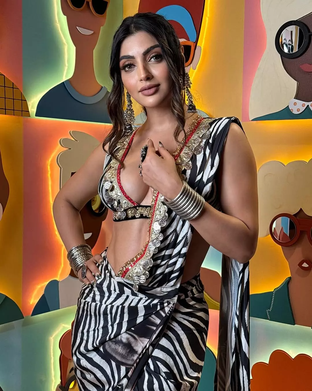 Akanksha Puri Slays in Orange